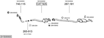 BOSAL SYS00500