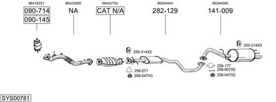 BOSAL SYS00781