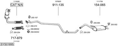 BOSAL SYS01895 BOSAL SYS01895