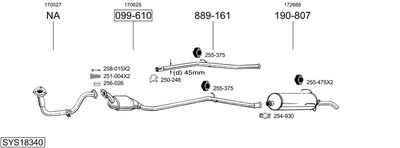 BOSAL SYS18340