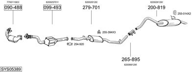BOSAL SYS05389 BOSAL SYS05389