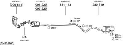 BOSAL SYS05766