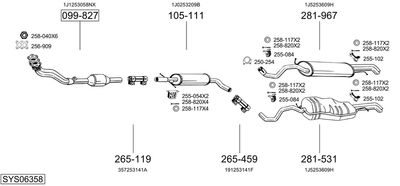 BOSAL SYS06358