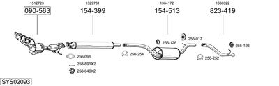 BOSAL SYS02093 BOSAL SYS02093