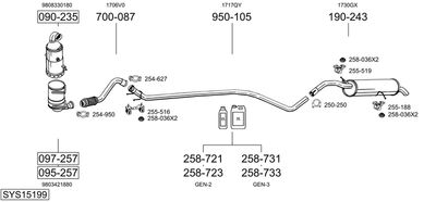 BOSAL SYS15199
