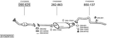BOSAL SYS29703 BOSAL SYS29703