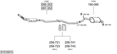 BOSAL SYS16675