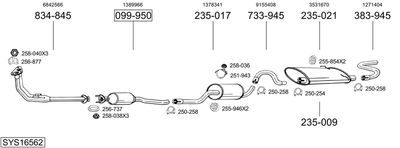 BOSAL SYS16562