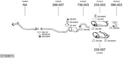 BOSAL SYS08674