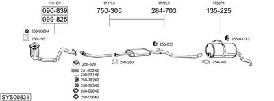 BOSAL SYS00831