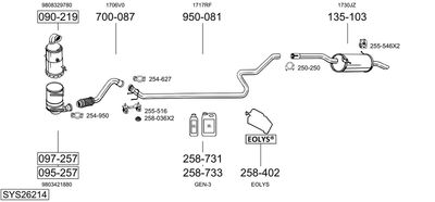 BOSAL SYS26214