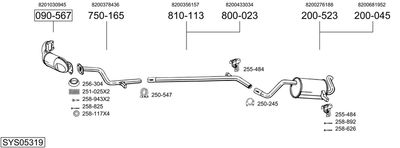BOSAL SYS05319 BOSAL SYS05319