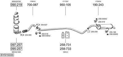 BOSAL SYS15333
