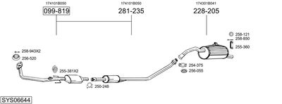 BOSAL SYS06644