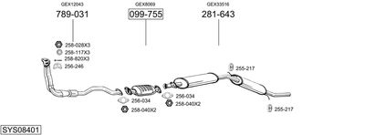 BOSAL SYS08401