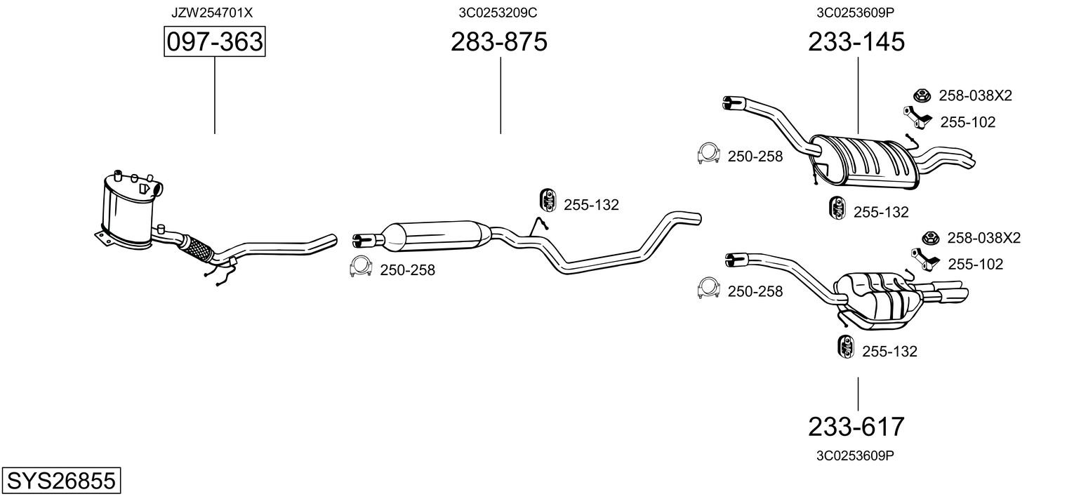 BOSAL SYS26855