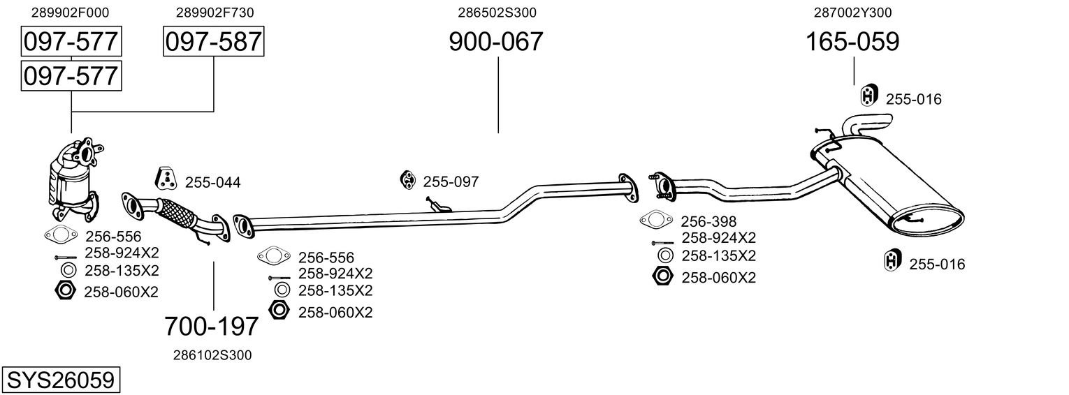 BOSAL SYS26059
