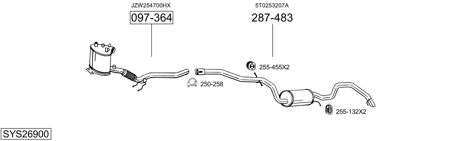 BOSAL SYS26900
