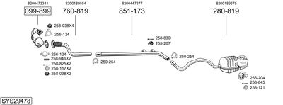 BOSAL SYS29478 BOSAL SYS29478