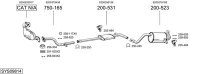 BOSAL SYS09814 BOSAL SYS09814
