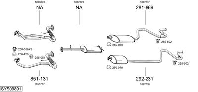 BOSAL SYS09891 BOSAL SYS09891