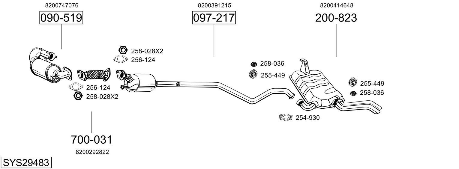 BOSAL SYS29483