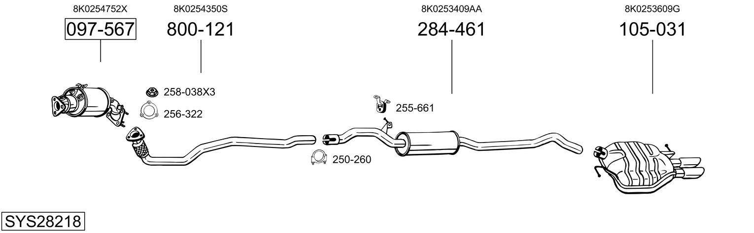 BOSAL SYS28218