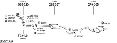 BOSAL SYS02245