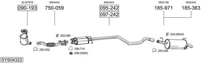 BOSAL SYS04322 BOSAL SYS04322