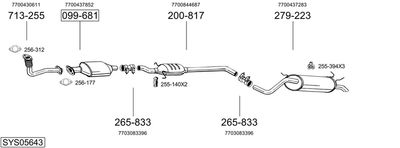 BOSAL SYS05643 BOSAL SYS05643