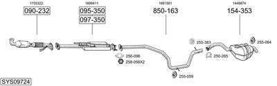 BOSAL SYS09724 BOSAL SYS09724