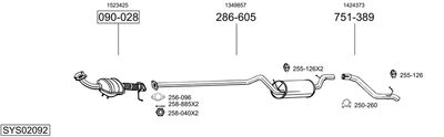 BOSAL SYS02092 BOSAL SYS02092