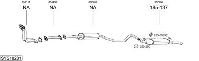 BOSAL SYS18281 BOSAL SYS18281