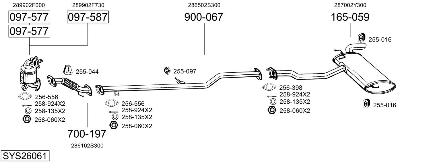 BOSAL SYS26061