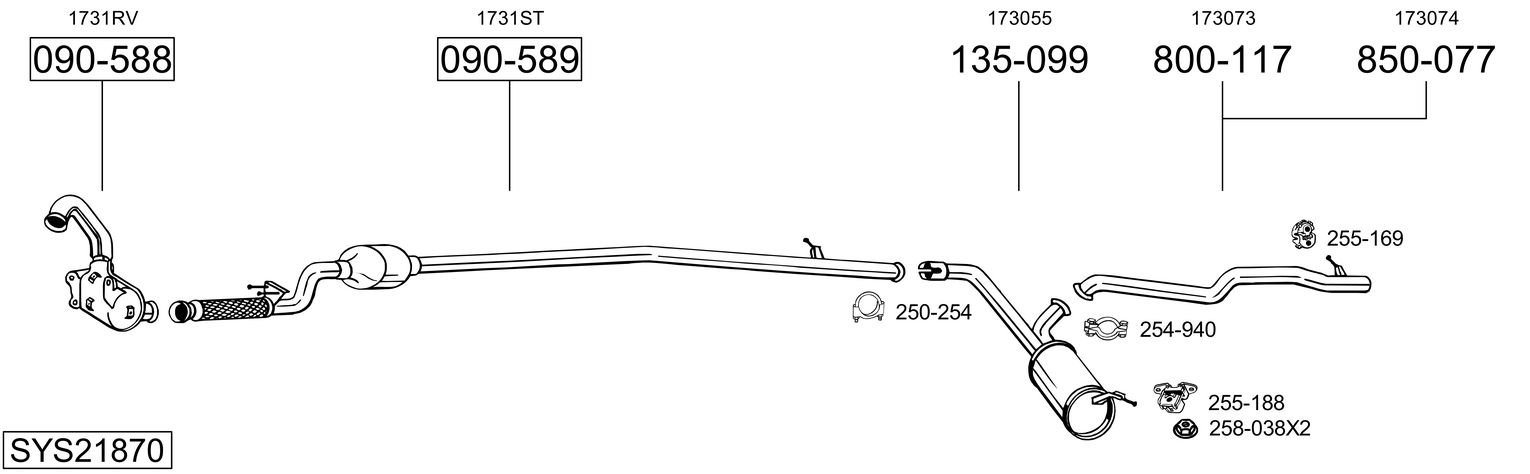 BOSAL SYS21870