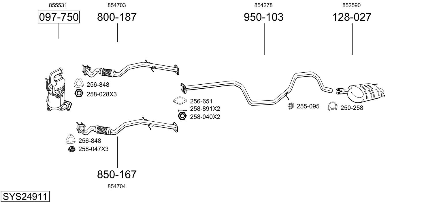 BOSAL SYS24911
