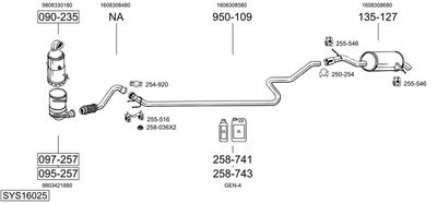 BOSAL SYS16025