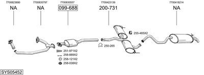 BOSAL SYS05452