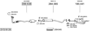BOSAL SYS18139