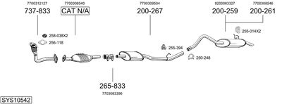 BOSAL SYS10542