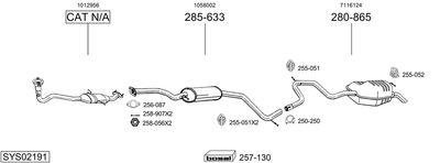 BOSAL SYS02191 BOSAL SYS02191