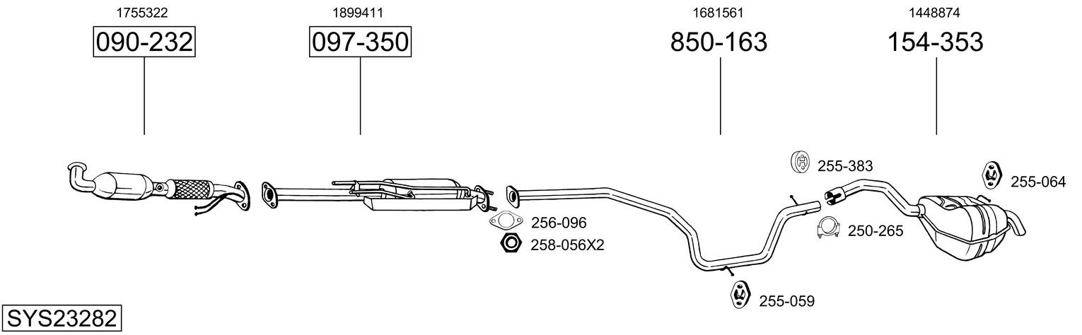 BOSAL SYS23282