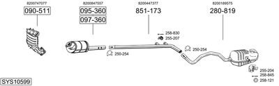 BOSAL SYS10599