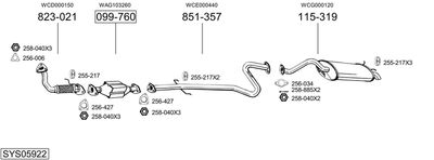 BOSAL SYS05922
