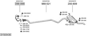 BOSAL SYS05438 BOSAL SYS05438