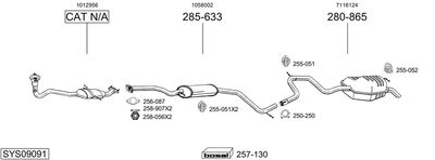 BOSAL SYS09091 BOSAL SYS09091