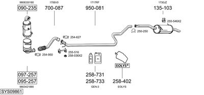 BOSAL SYS09861