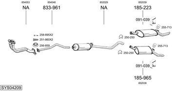 BOSAL SYS04209 BOSAL SYS04209