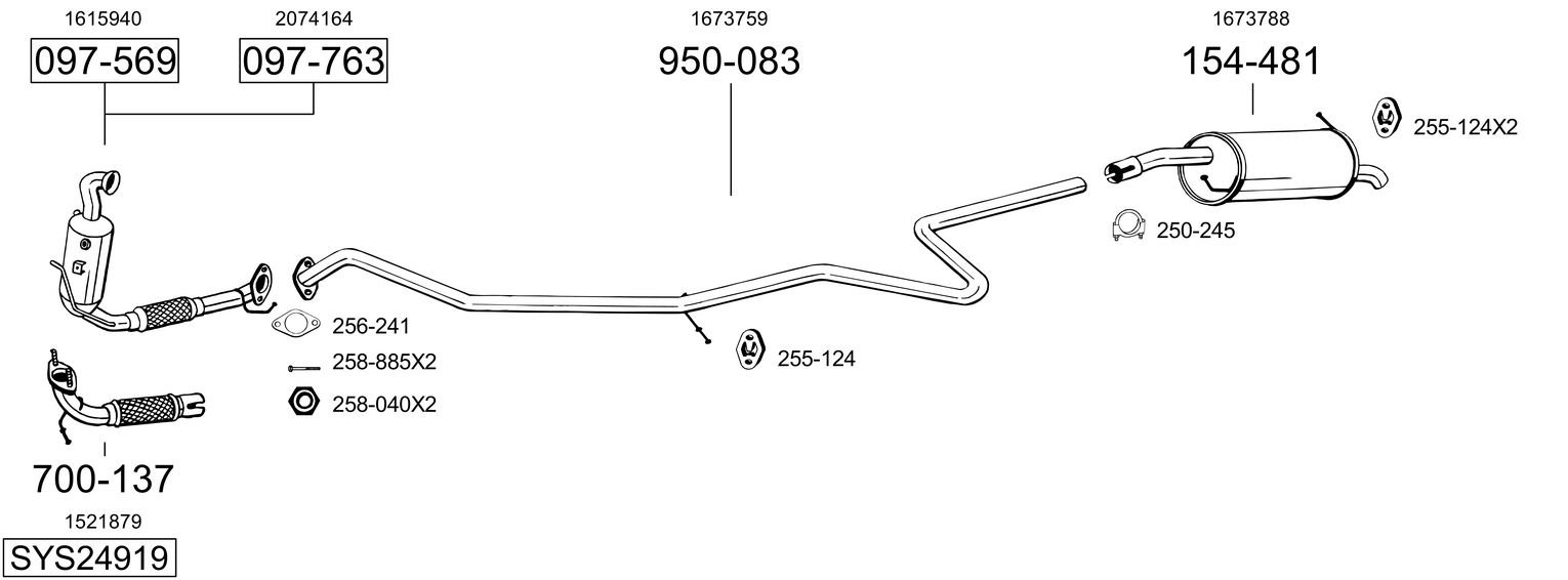 BOSAL SYS24919