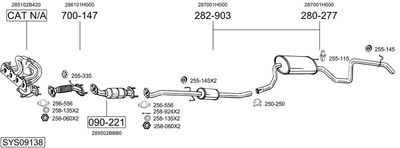 BOSAL SYS09138